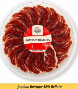 Jambon Ibérique 50% Bellota (prêt à servir)