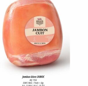 Jambon blanc DUROC (pièce)